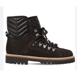 Ganni Black Walking Boot with Sherpa Lining NWOB Size 36